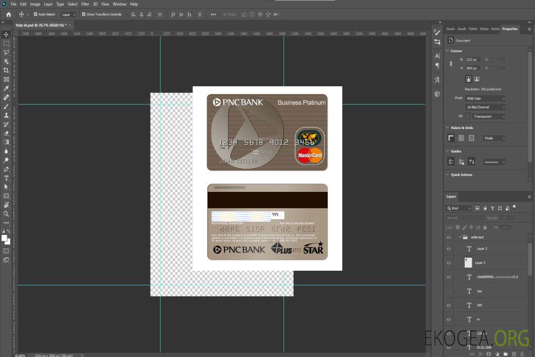 MasterCard PNC américaine template MasterCard PNC américaine template